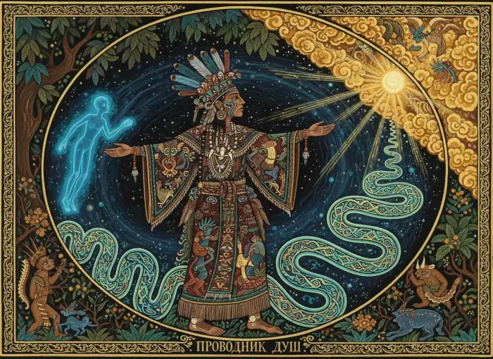 Représentation symbolique d'un passage d'âme, apportant la paix et aidant au deuil.